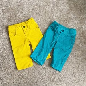 2 pairs of little girls corduroy jeans